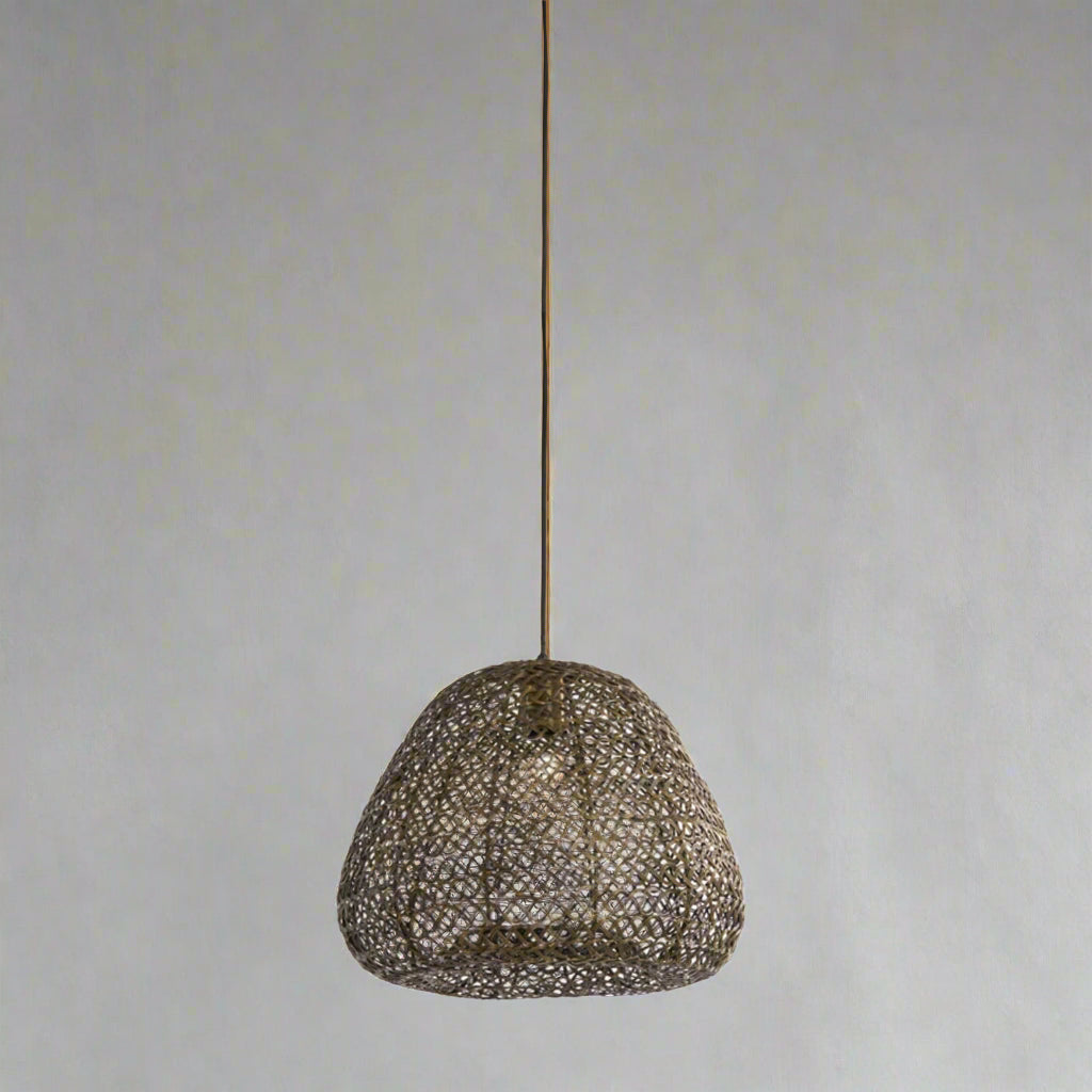 Antique Bronze Braided Metal Hanging Light - 2970118 - Uneeka